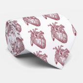 Vintages anatomisches Herz Krawatte (Gerollt)