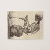 Vintages anatomisches Skeleton Puzzlespiel Puzzle (Horizontal)