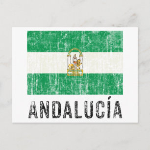 Vintages Andalusien Postkarte