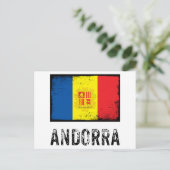 Vintages Andorra Postkarte (Stehend Vorderseite)