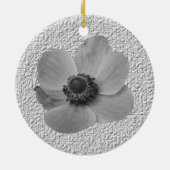 Vintages Anemonendekor Keramikornament (Hinten)