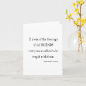 Vintages Angebot für Freundschaft im Emerson Bless Karte (Gelbe Blume)