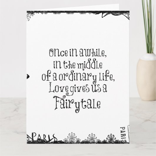 Vintages Angebot für Lieben Karte (Vorderseite)