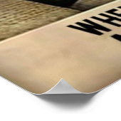 Vintages Angebot Poster (Ecke)