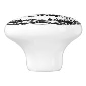 Vintages Angeln Biber Wohngestaltung Knopf Keramikknauf (Seitenansicht)