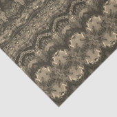 Vintages antikes Beige Sepia-Muster Decoupage Seidenpapier (Ausschnitt)