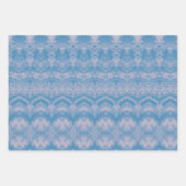 Vintages antikes, blaues Pastellmuster Geschenkpapier Set (Vorderseite)