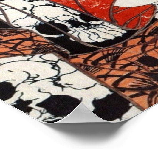 Vintages antikes Chinesisch Poster (Ecke)