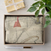 Vintages antikes Dekoupage des Ozeans Seidenpapier (Geschenk)