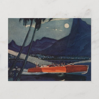 Vintages antikes Dodge Motorboot Lycoming Sea Postkarte