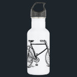 Vintages antikes Dreirad Edelstahlflasche<br><div class="desc">Grafikdesign</div>