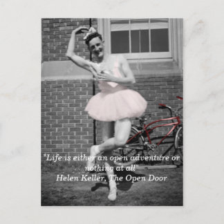 Vintages antikes Foto Mensch in Tutu Fahrradrennen Postkarte