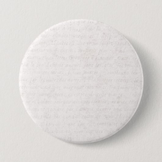 Vintages antikes französisches Papierskript, das Button (Vorderseite)