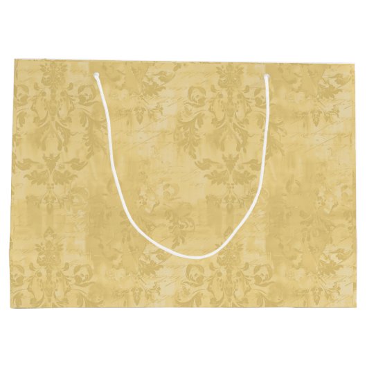 Vintages antikes Goldschmuckmuster Große Geschenktüte (Rückseite)