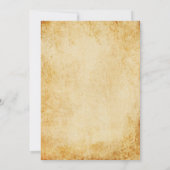 Vintages antikes Halloween-Party Einladung (Rückseite)