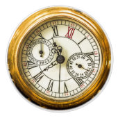 Vintages antikes Industriesteampunkt Keramikknauf (Vorderseite)