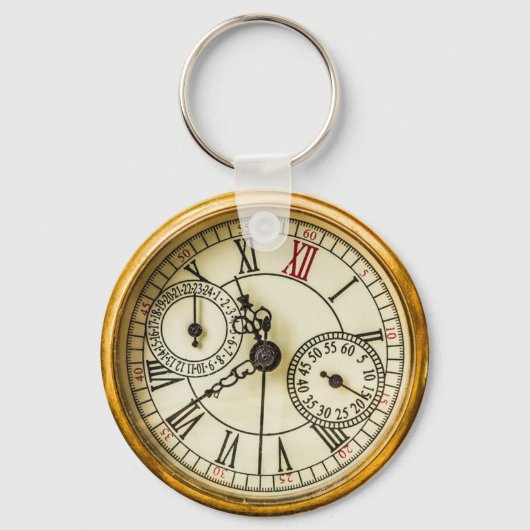 Vintages antikes Industriesteampunkt Schlüsselanhänger (Rückseite)