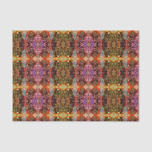 Vintages antikes Muster Rosa Lila Decoupage Seidenpapier (Vorderseite)