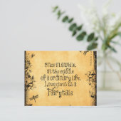 Vintages antikes Orange mit Liebe Zitat Postkarte (Stehend Vorderseite)