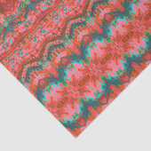 Vintages antikes rosa Aquamarines Muster Seidenpapier (Ausschnitt)