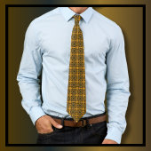 Vintages antikes Verziertes Goldschmuckmuster Krawatte