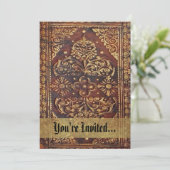 Vintages Antiquitätenbild Einladung (Stehend Vorderseite)