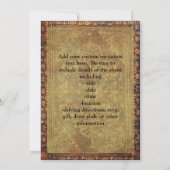 Vintages Antiquitätenbild Einladung (Rückseite)