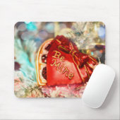 Vintages Antiquitätenherz in Rot Sei Mine Mousepad (Mit Mouse)