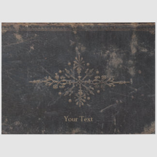 Vintages Antiquitätenleder Seidenpapier