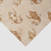 Vintages Antiquitätenteppichpapier Seidenpapier (Ausschnitt)