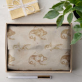 Vintages Antiquitätenteppichpapier Seidenpapier (Geschenk)