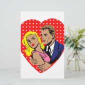 Vintages Antivalentin Briefpapier (Stehend Vorderseite)