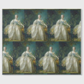 Vintages Antoinette Style Wrapping Paper Geschenkpapier (Flach)