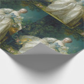 Vintages Antoinette Style Wrapping Paper Geschenkpapier (Ecke)