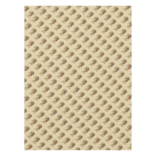 Vintages Apfeldiagonalmuster Tischdecke (Vorderseite)