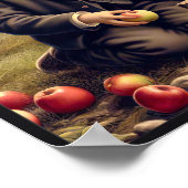 Vintages Apple Harvest Children Poster (Ecke)