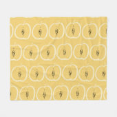 Vintages Apple-Muster: Hintergrundbild. Fleecedecke (Vorderseite (Horizontal))