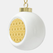 Vintages Apple-Muster: Hintergrundbild. Keramik Kugel-Ornament (Rechts)