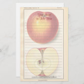 Vintages Apple-Papier Briefpapier (Vorne/Hinten)