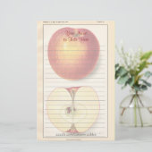 Vintages Apple-Papier Briefpapier (Stehend Vorderseite)