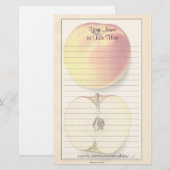 Vintages Apple-Papier Briefpapier (Vorne/Hinten)