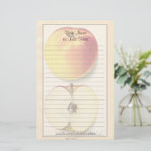 Vintages Apple-Papier Briefpapier (Stehend Vorderseite)