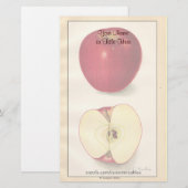 Vintages Apple-Papier Briefpapier (Vorne/Hinten)