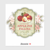 Vintages Apple Pie Filling Canning Label (Blatt)