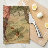 Vintages Apple-Sammeln Küchentuch (Viertel Falte)