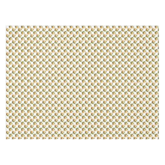 Vintages Apricot Fruchtmuster Tischdecke (Vorderseite (Horizontal))
