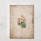 Vintages Apricot Lilies Brautparty Einladung (Rückseite)