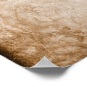 Vintages Apricot Lilies Hochzeitswillkommen Poster (Ecke)