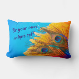 Vintages Aqua Blue Lendenkissen