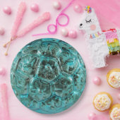 Vintages Aqua Mercury Glass Wedding Aquamarin Pappteller (Party)